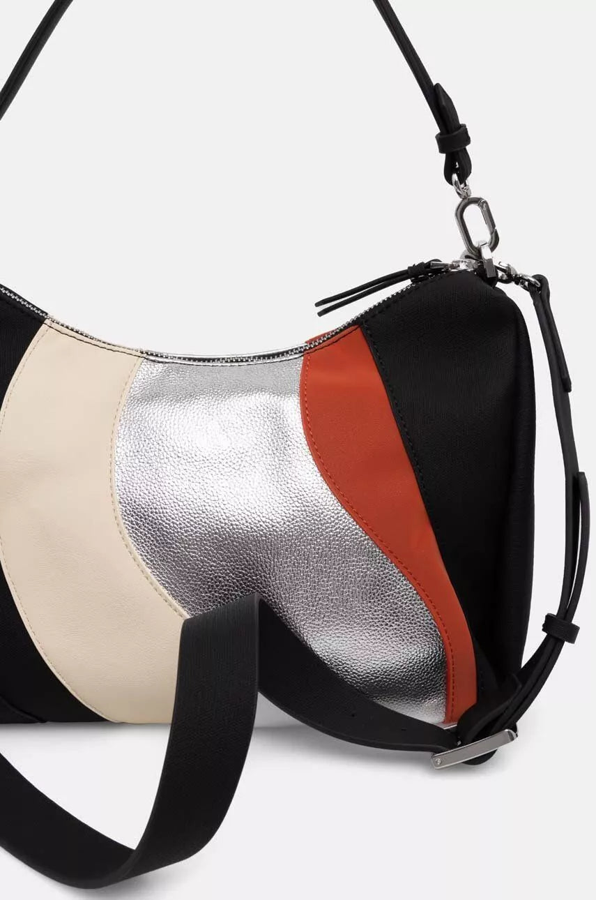 Desigual Women’s Silver Handbag with Shoulder Strap