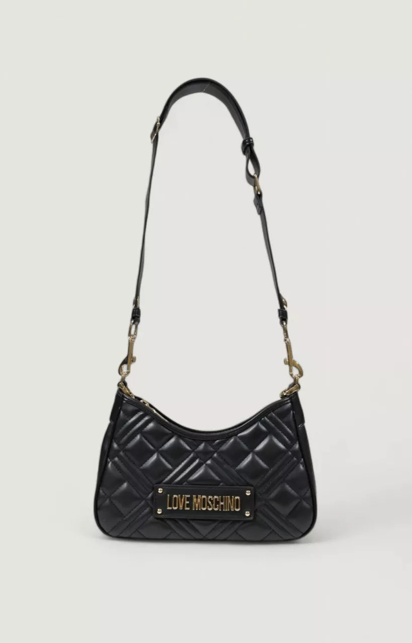 Love Moschino Women’s Black Plain Bag with Zip