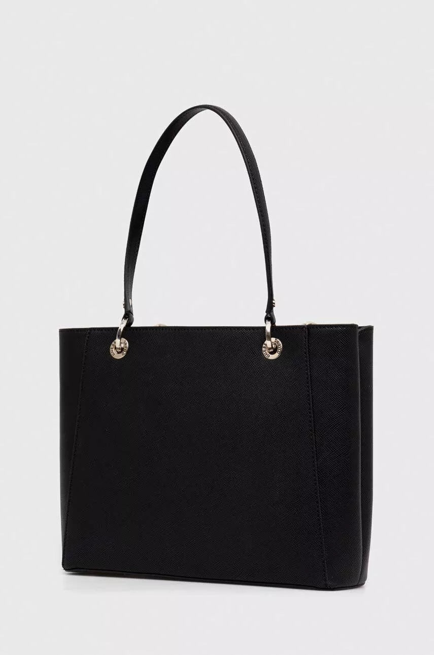 Guess Women’s Black Zip-Closure Handbag – Fall/Winter Chic & Practical