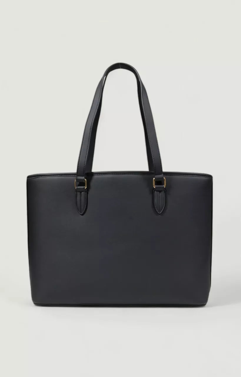 Love Moschino Women’s Plain Handbag – Minimalist Chic Faux Leather