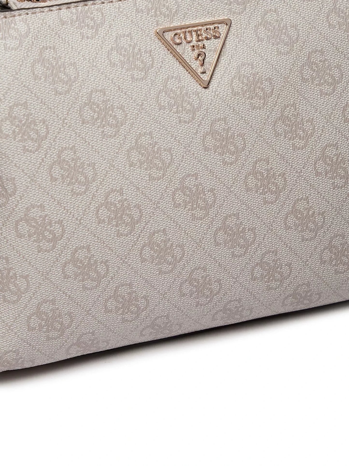 Guess Women’s Pink Printed Handbag with Detachable Shoulder Strap – Stylish & Versatile