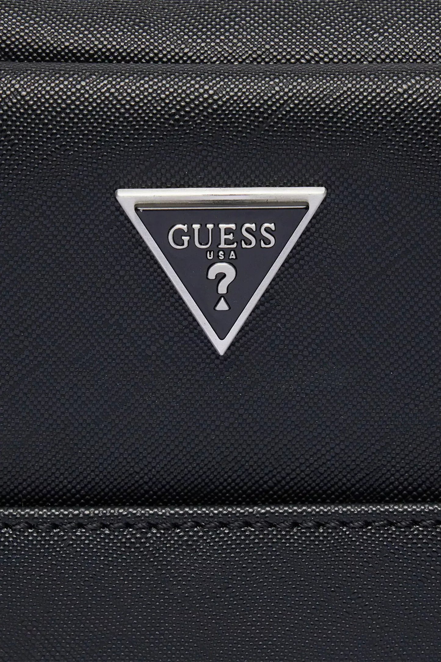 Guess Men’s Black Shoulder Bag – Premium PU Leather Minimalist Crossbody