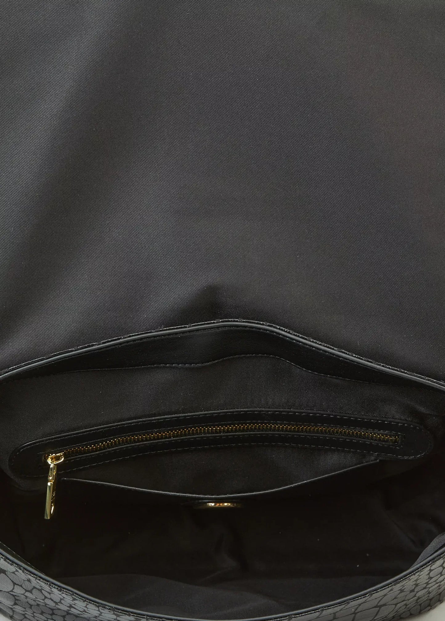 Love Moschino Black Shoulder Bag – Elegant Clip Closure