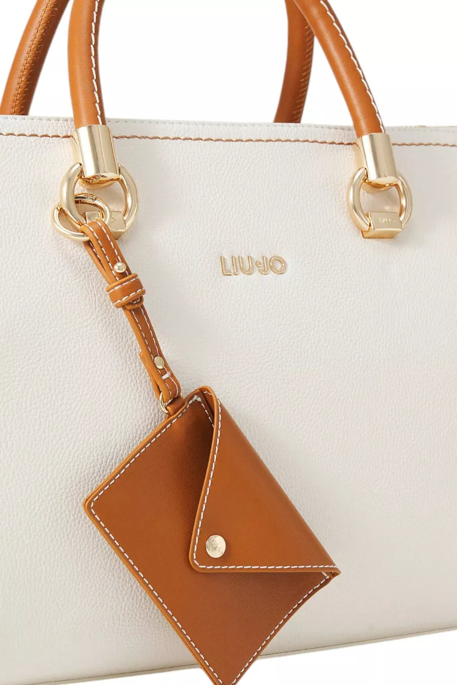 Liu Jo Women’s Plain White Handbag with Zip Fastening