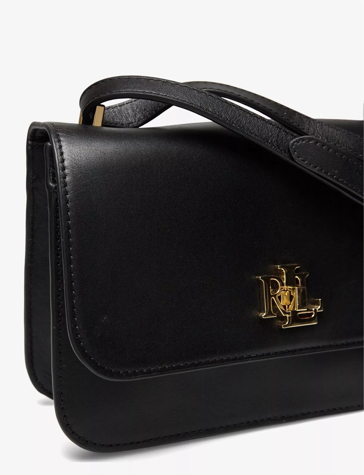 Ralph Lauren Adjustable Shoulder Bag – Twist Lock & Signature Logo