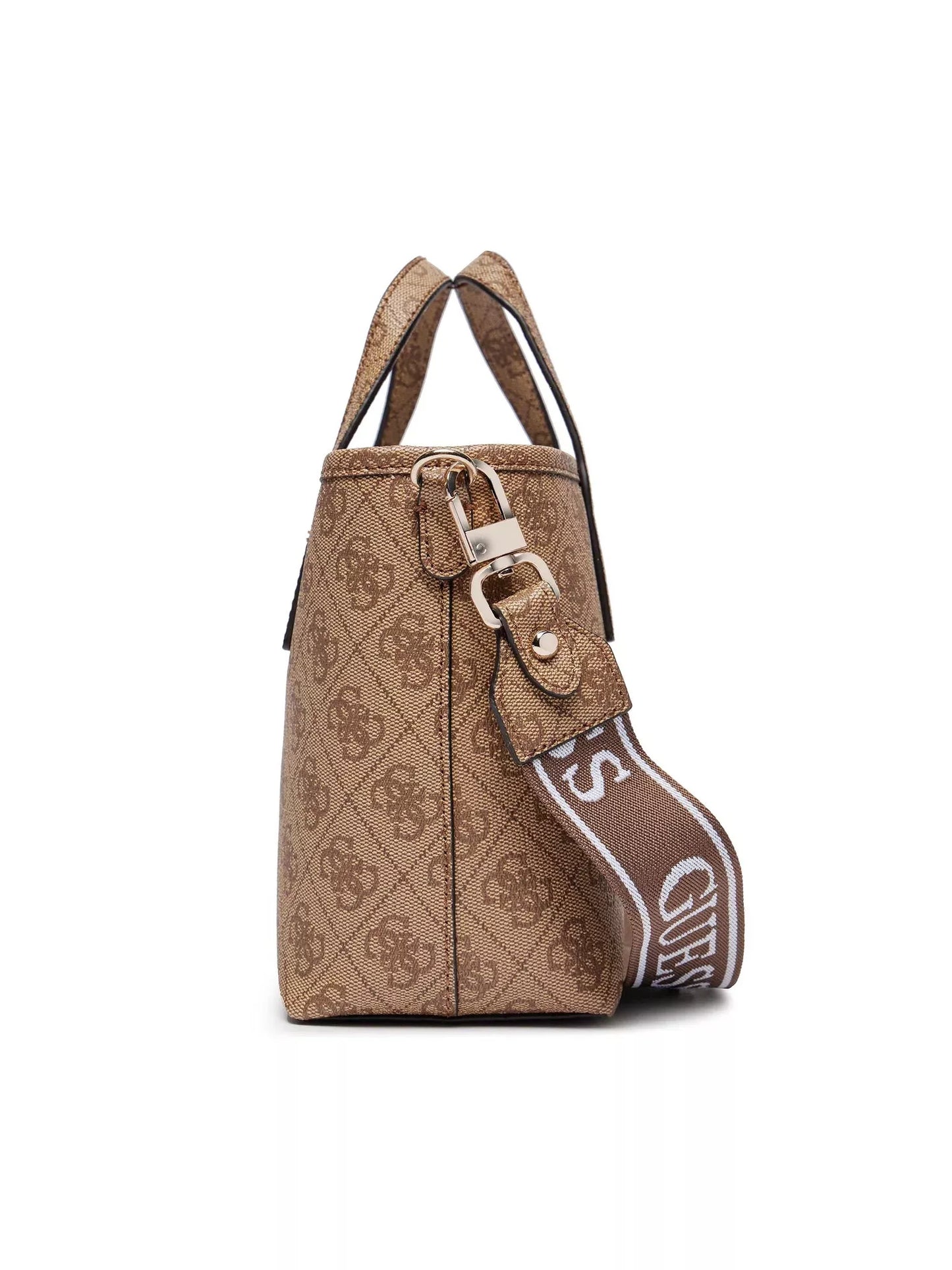 Guess Women’s Beige Printed Handbag with Shoulder Strap – Stylish & Versatile Everyday Bag