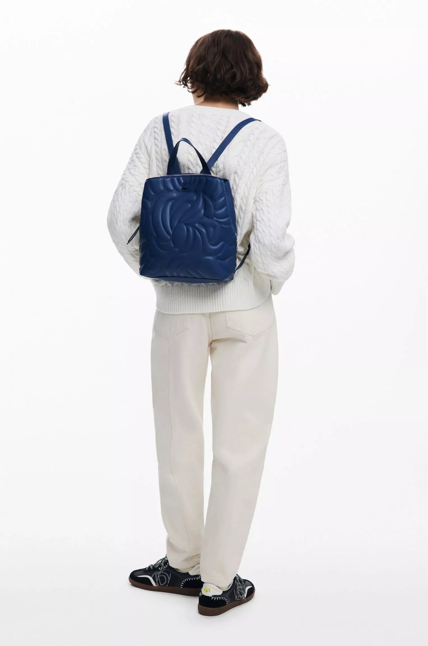 Desigual Women’s Light Blue Rucksack – Minimalist Fall/Winter Backpack