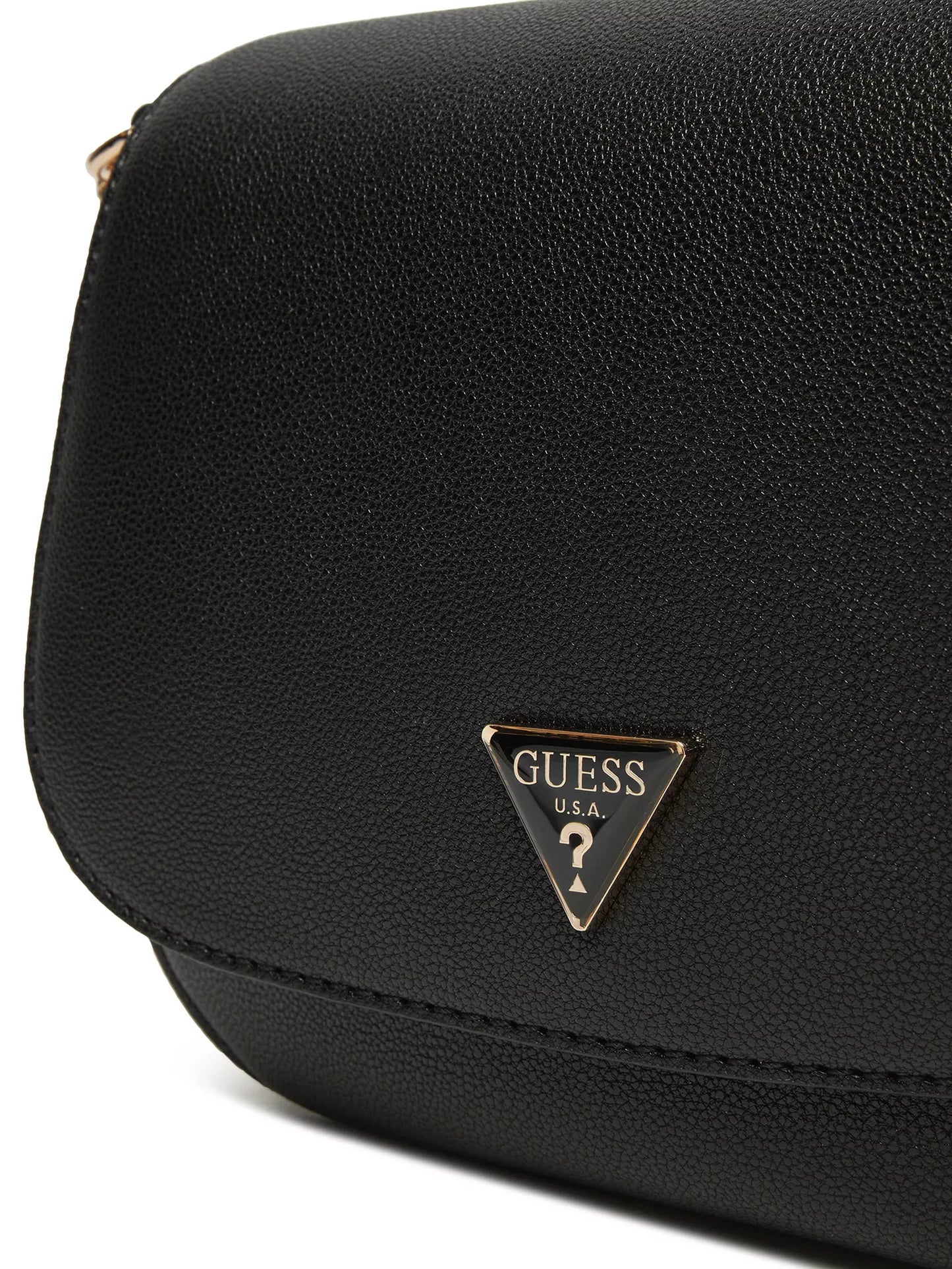 Guess Women’s Black Shoulder Bag with Clip Fastening – Elegant & Versatile