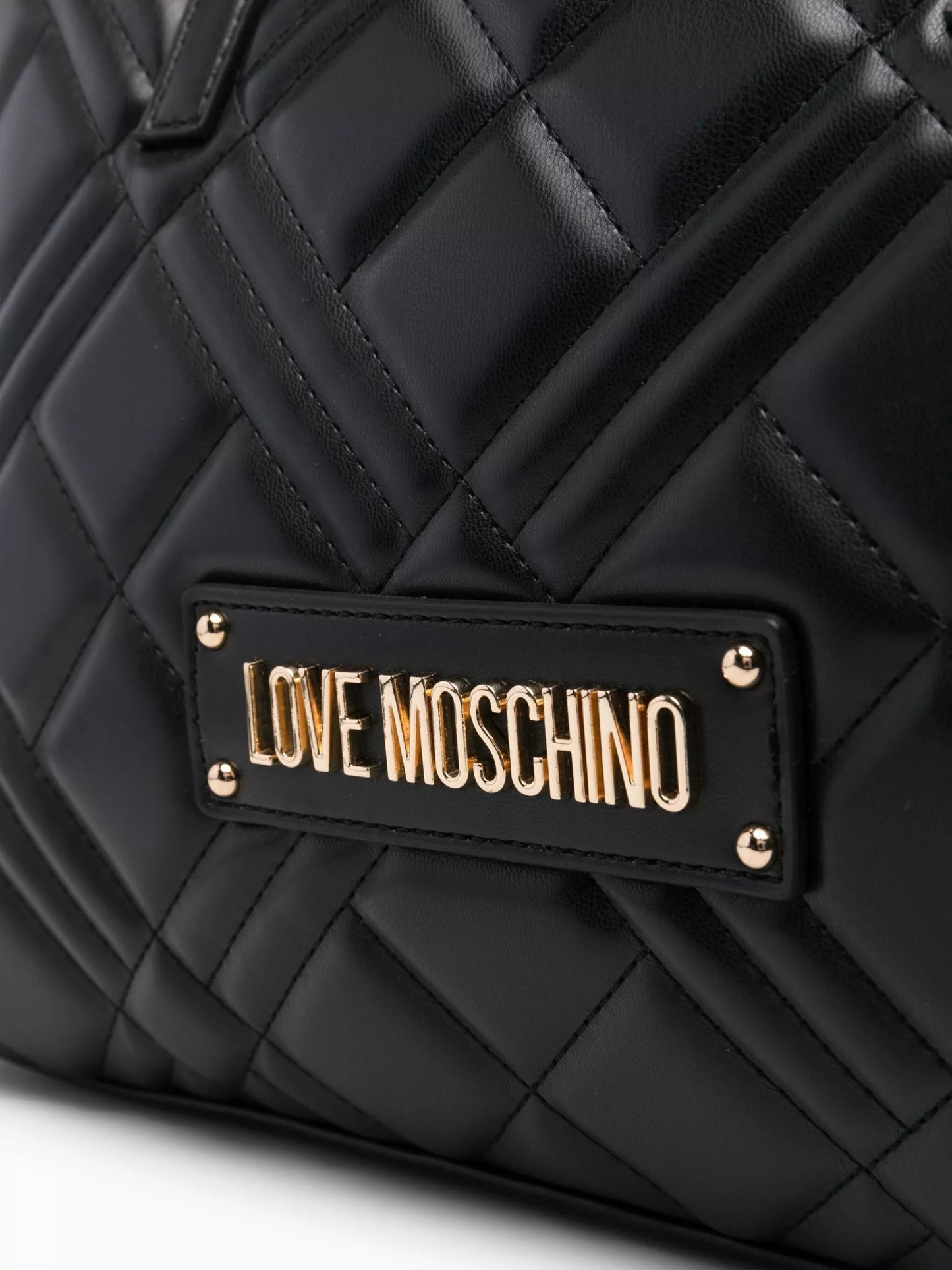 Love Moschino Women’s Black Handbag – Elegant Zip Closure
