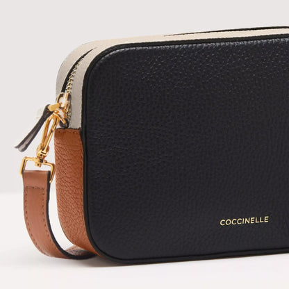 Coccinelle Women’s Black Leather Shoulder Bag