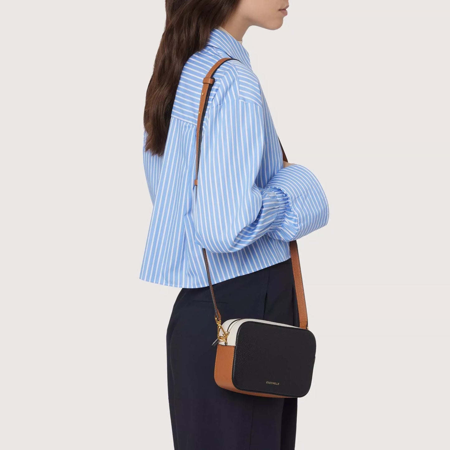 Coccinelle Women’s Black Leather Shoulder Bag