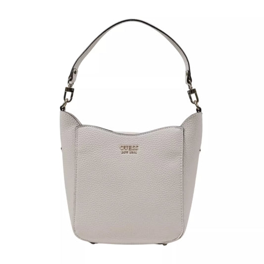 Guess Women’s White Little Bag – Compact Spring/Summer PU Handbag