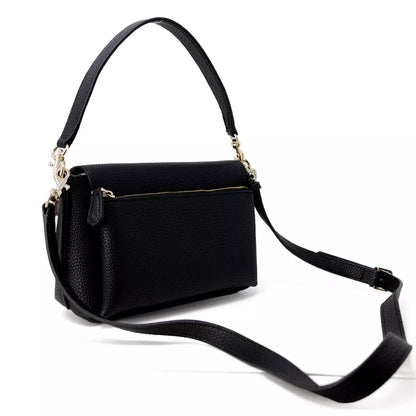 Guess Women’s Black Handbag with Detachable Shoulder Strap – Elegant Fall/Winter Essentia