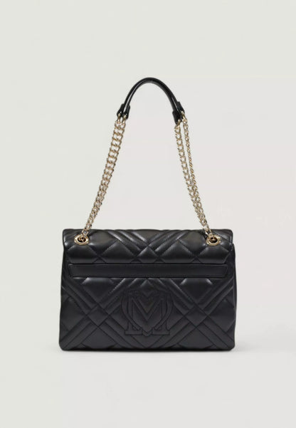 Love Moschino Women’s Beige and Black Shoulder Bag – Spring/Summer Collection