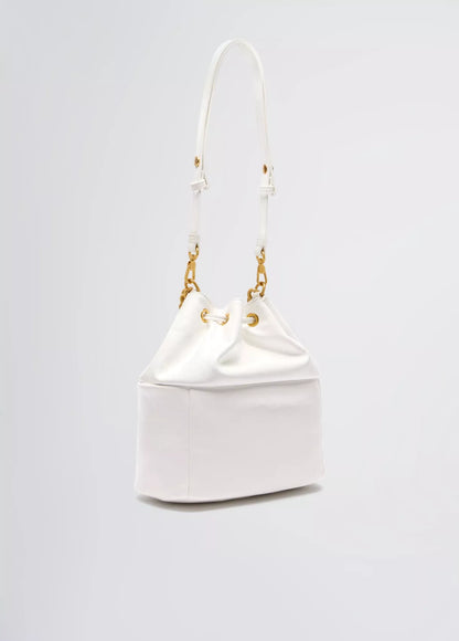 Liu Jo Women’s Black & White Lace-Fastened Shoulder Bag – Modern Spring/Summer Edition