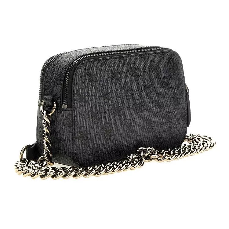 GUESS Women’s Grey Print Shoulder Bag – Fall/Winter Chic