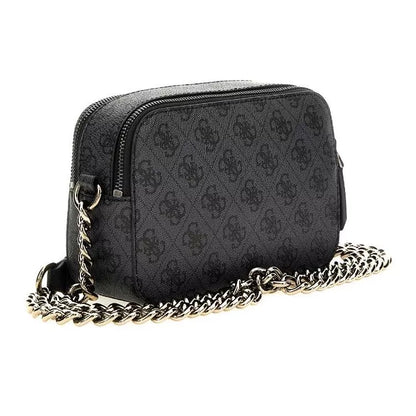 GUESS Women’s Grey Print Shoulder Bag – Fall/Winter Chic