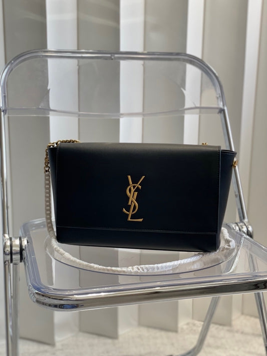 Classic YSL Monogram Flap Shoulder Bag with Chain Strap