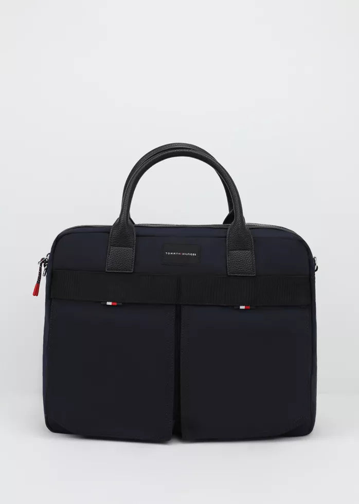 Tommy Hilfiger Men’s Fall/Winter Bag – 90% Recycled Polyester & 10% Polyurethane, Eco-Friendly & Stylish