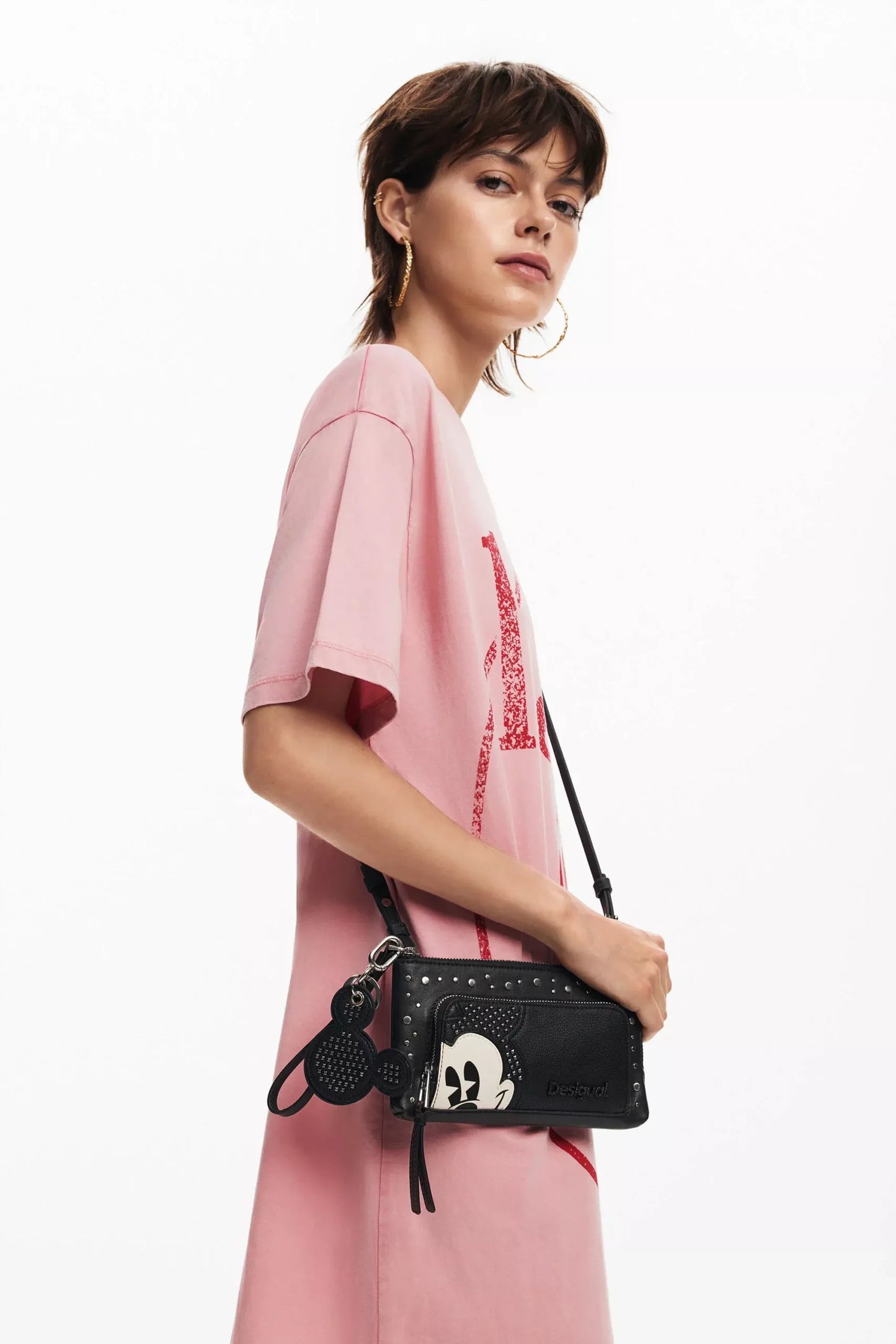 Desigual Women’s Black Printed Bag with Secure Zip Pockets