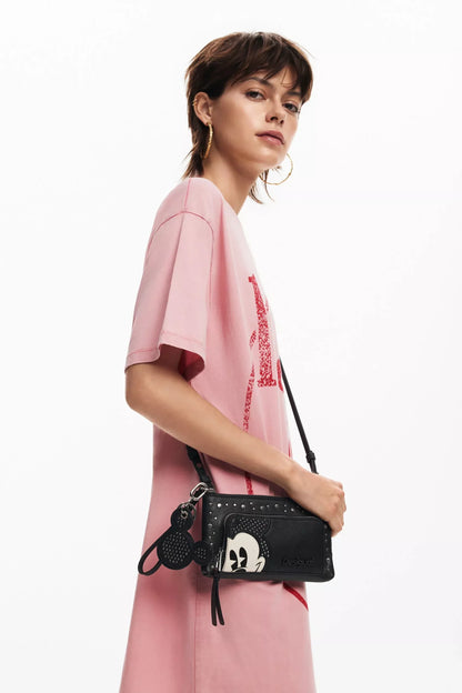 Desigual Women’s Black Printed Bag with Secure Zip Pockets