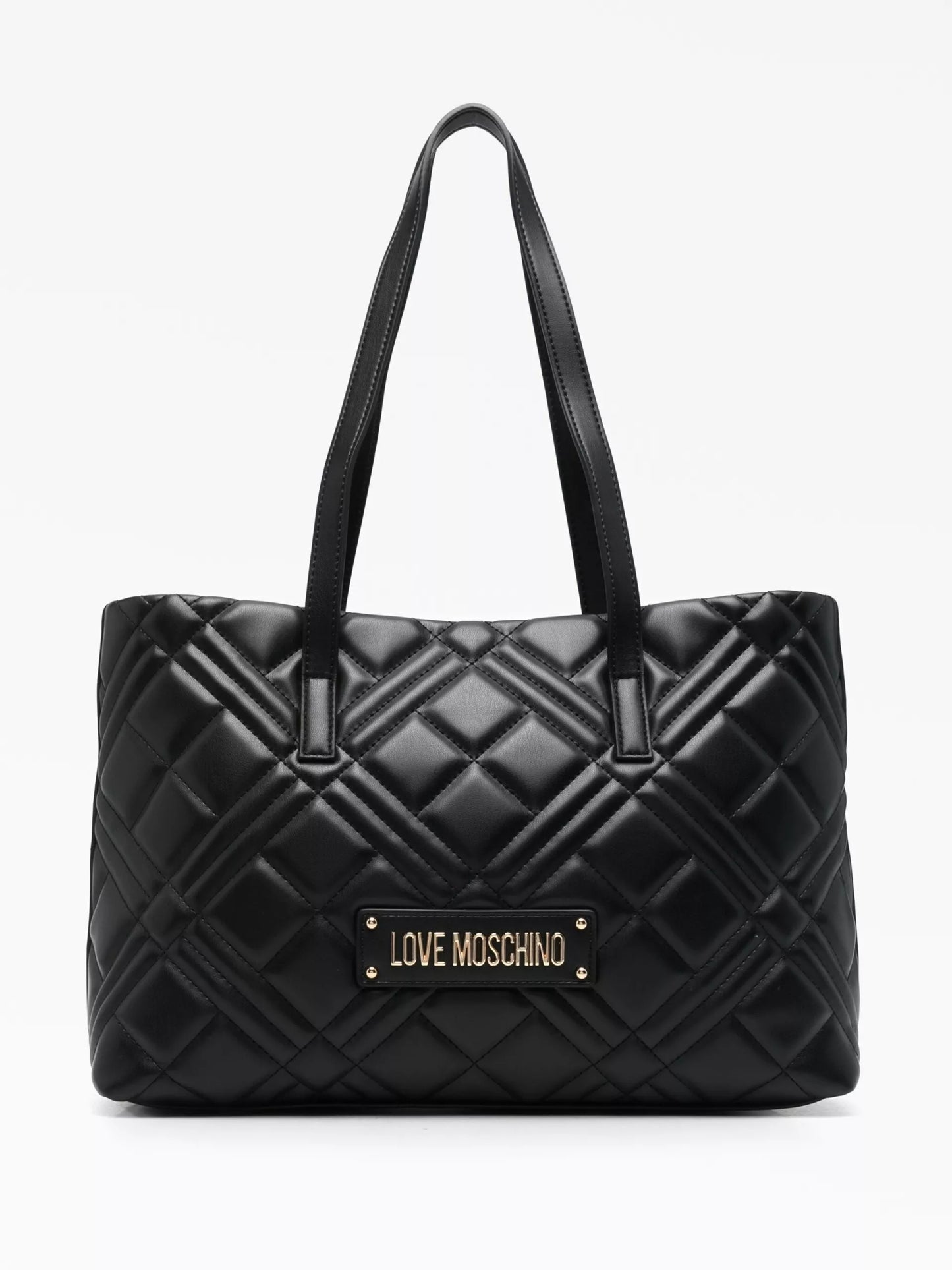 Love Moschino Women’s Black Handbag – Elegant Zip Closure