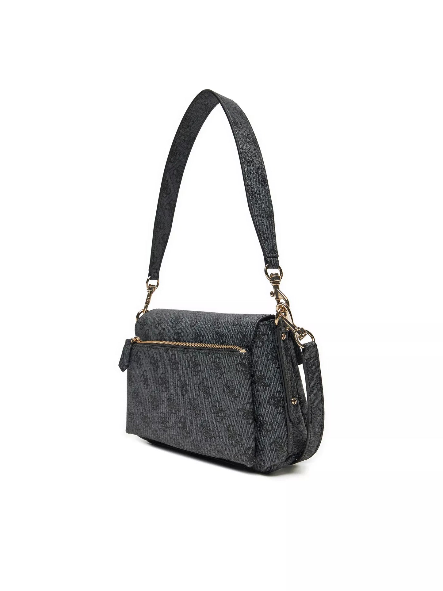 GUESS Women’s Grey Printed Handbag – Elegant Fall/Winter Everyday Bag