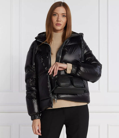 Coccinelle Women’s Black Leather Zip-Top Bag