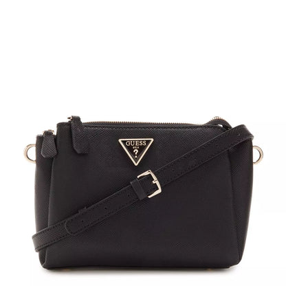 GUESS Women’s Black Shoulder Bag – Sleek & Versatile
