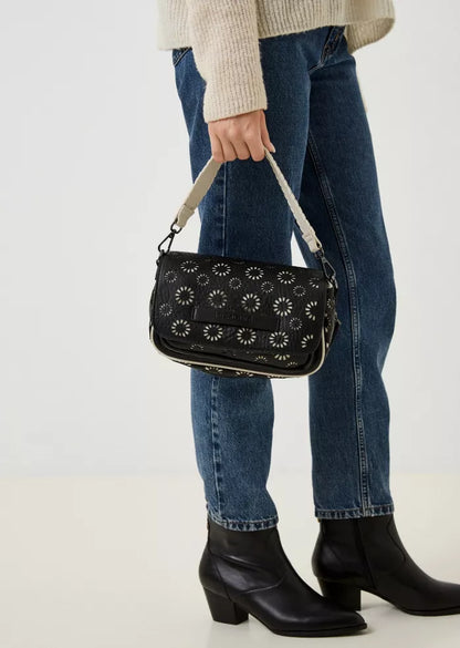 Desigual Versatile Shoulder Bag with Adjustable Straps and Multiple Compartments