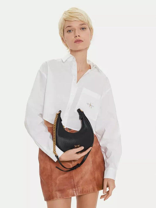Pinko Women’s Black Leather Bag – Timeless Fall/Winter Essential