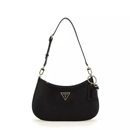 Guess Women’s Black Faux Leather Handbag – Timeless Fall/Winter Luxury