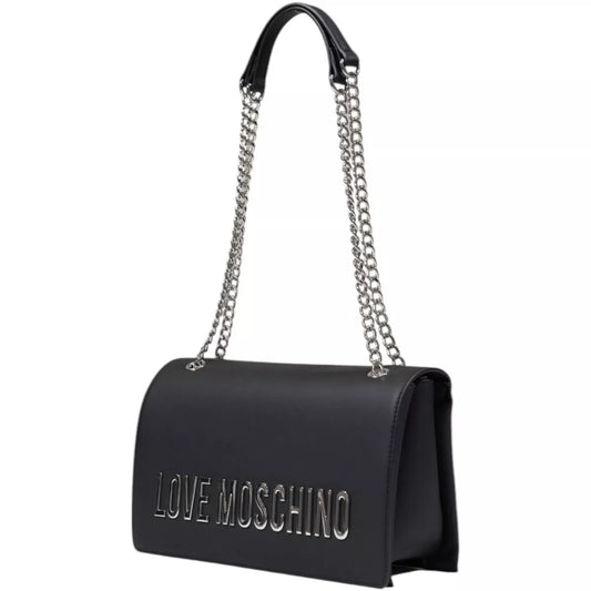 Love Moschino Women’s Grey Shoulder Bag – Spring/Summer Must-Have