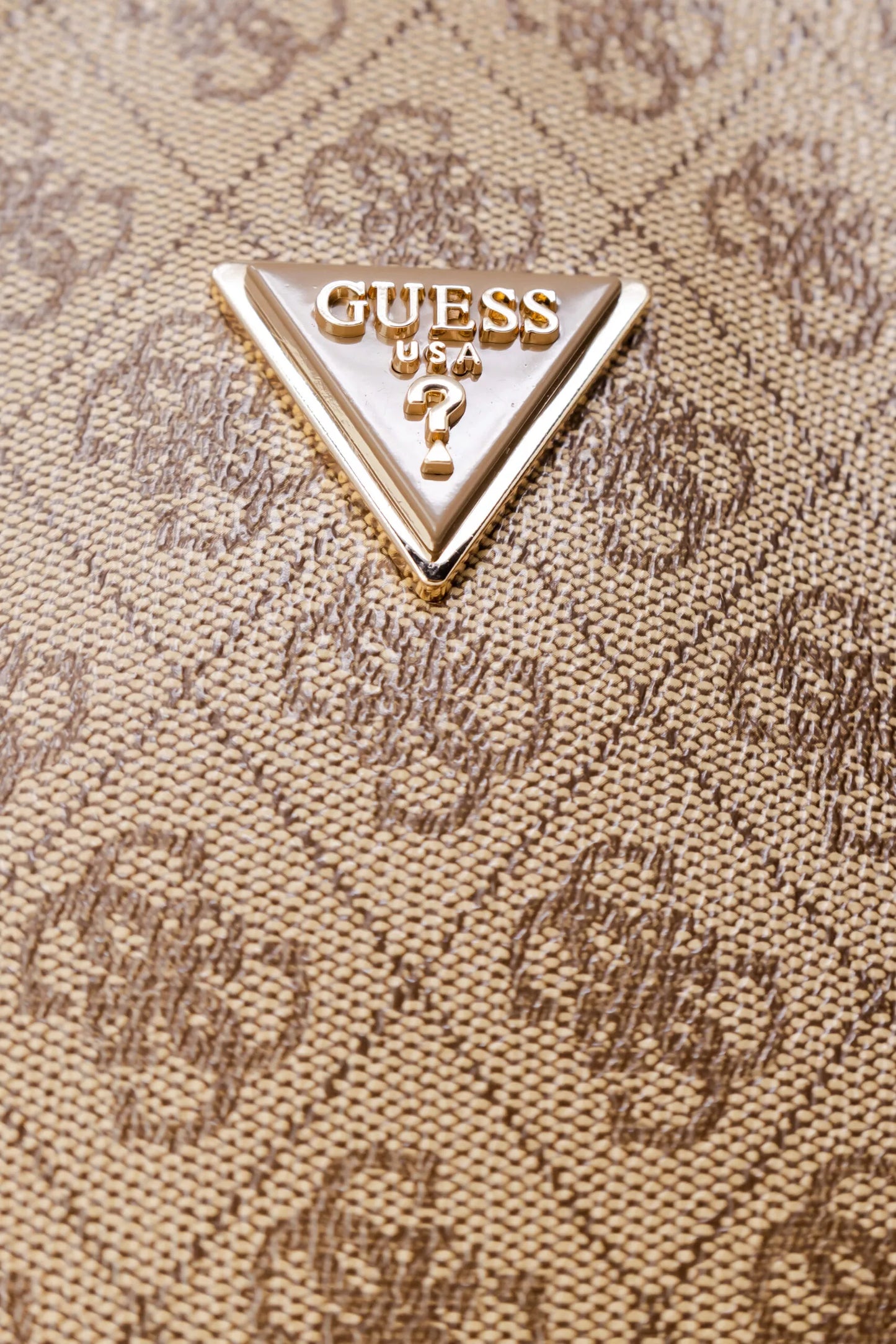 Guess Women’s Beige Printed Handbag – Chic Fall/Winter Essential