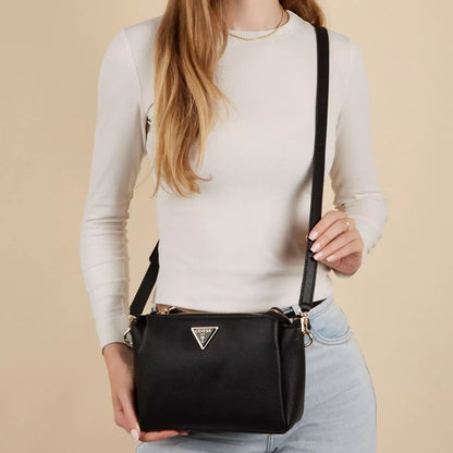 GUESS Women’s Black Shoulder Bag – Sleek & Versatile