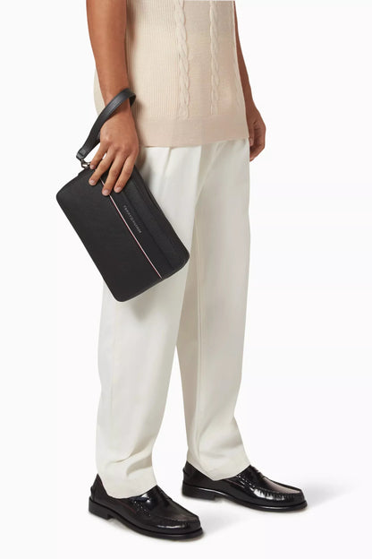 Tommy Hilfiger Men’s Medium Bag – 100% Polyurethane, Spring/Summer Shoulder & Crossbody Bag