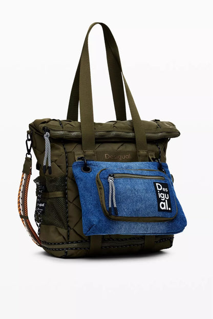 Desigual Women’s Green Handbag with Zip Closure