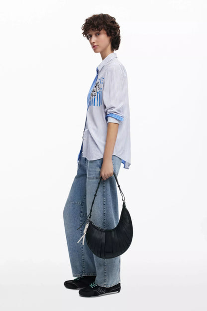 Desigual Women’s Black Handbag and Shoulder Bag – Spring/Summer Collection