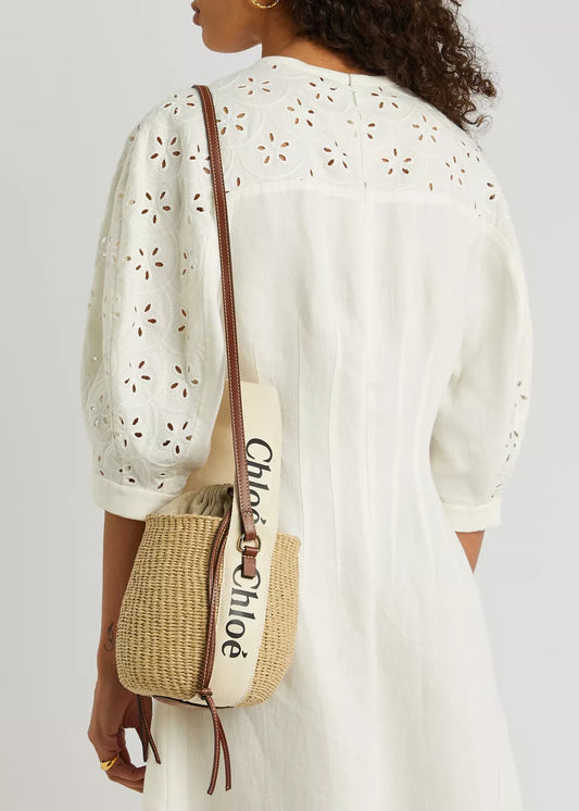 Chloé Mifuko Raffia Bucket Bag – Elegant & Versatile Handbag
