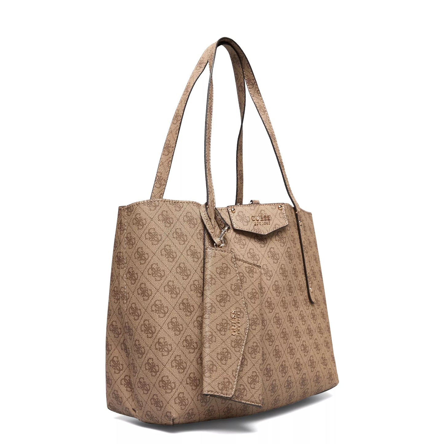 Guess Women’s Brown Handbag with Inner Pouch