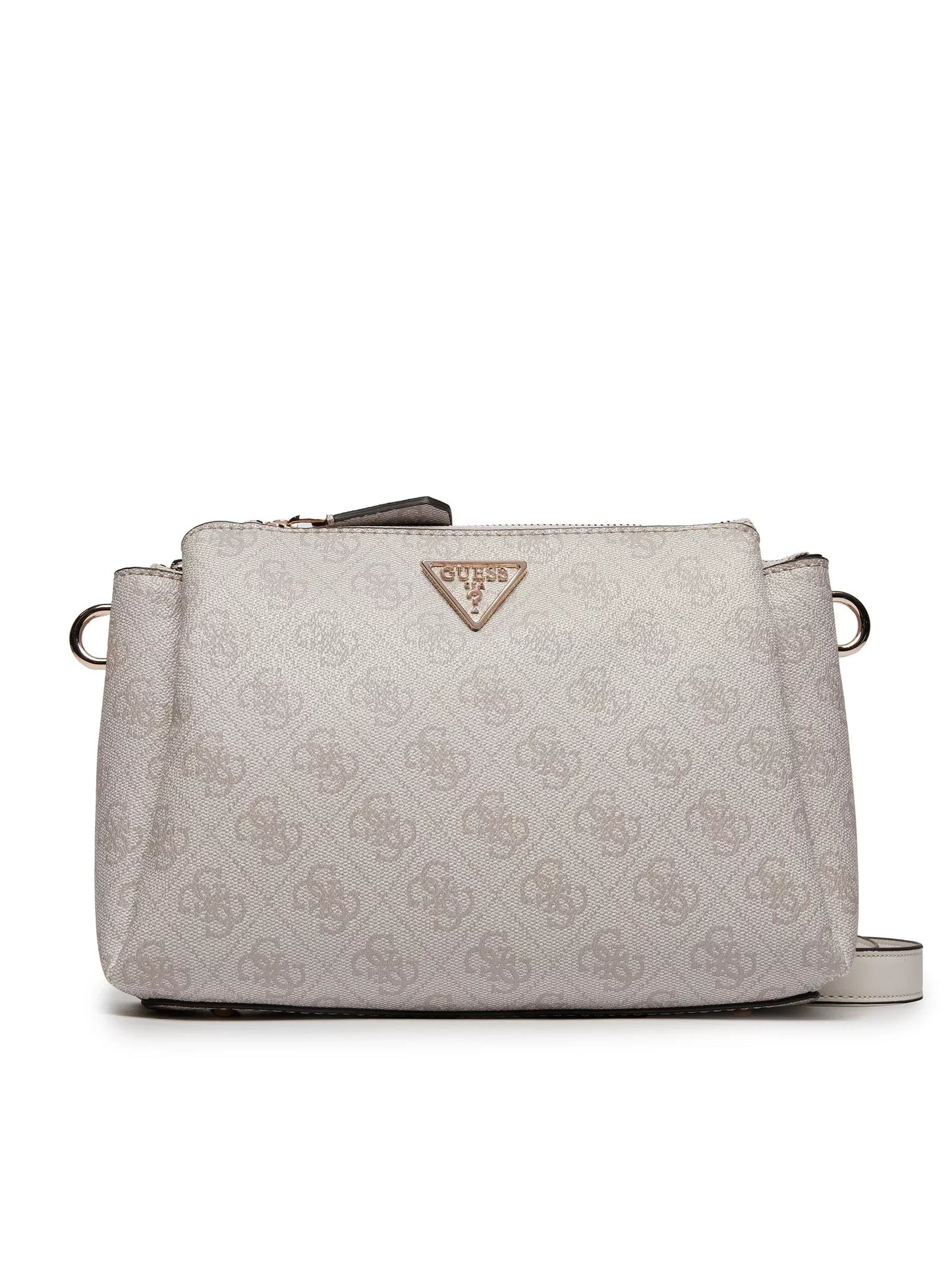 Guess Women’s Pink Printed Handbag with Detachable Shoulder Strap – Stylish & Versatile