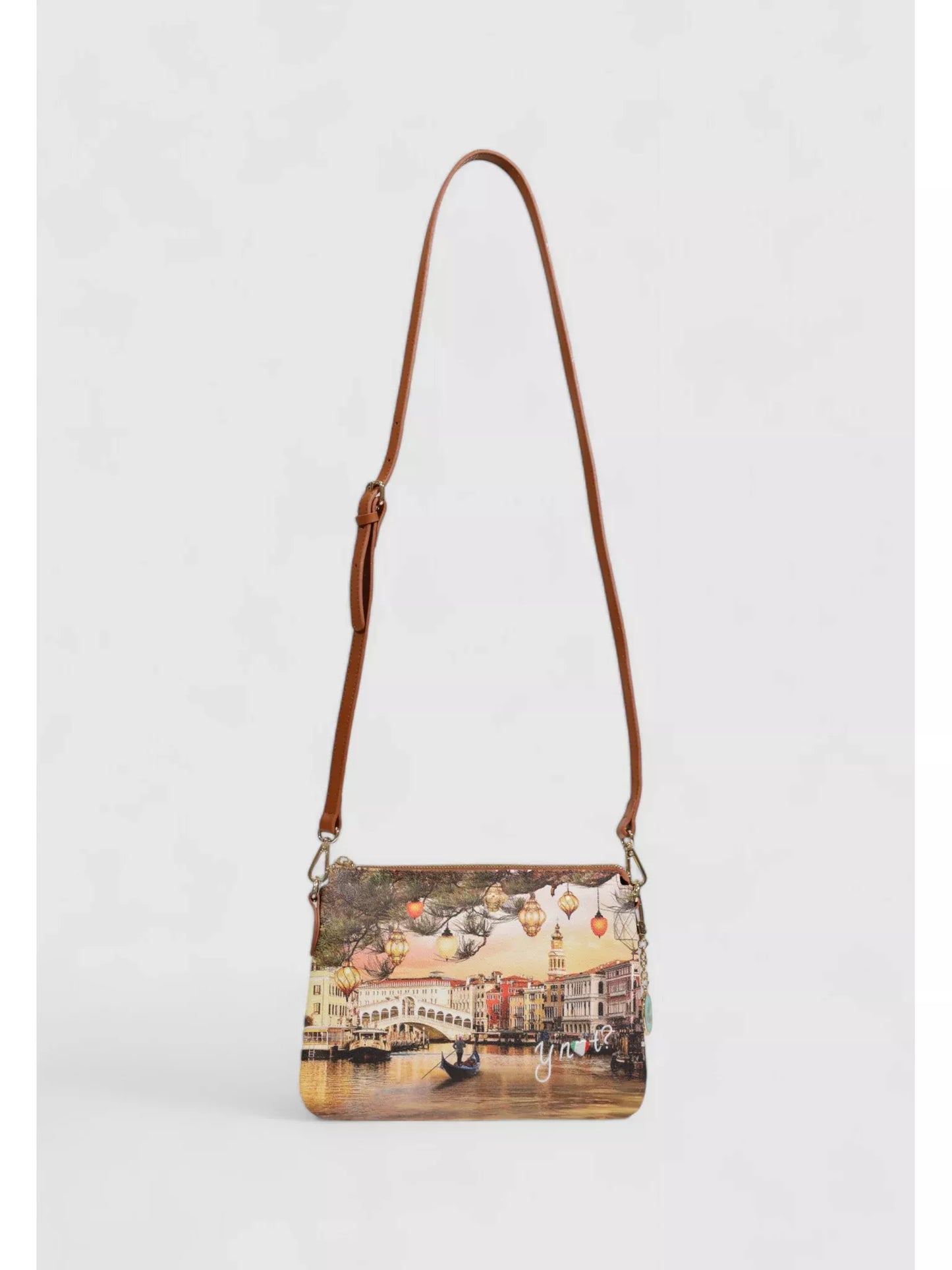 Y Not? Red & Beige Printed Women’s Shoulder Bag – Chic Fall/Winter Accessory
