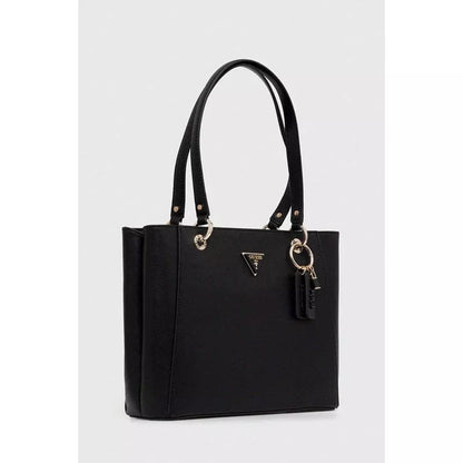 Guess Women’s Black Zip-Closure Handbag – Fall/Winter Chic & Practical