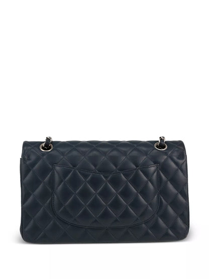Preowned Chanel Caviar Double Flap Bag Medium – Black Leather with Silver Hardware, Series 11