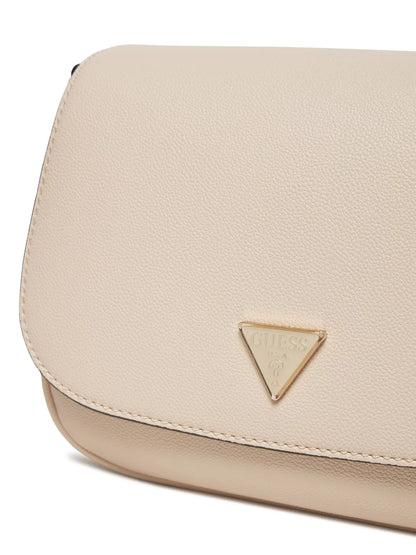 Guess Women’s White Shoulder Bag – Elegant PU Leather Handbag for Everyday & Special Occasions