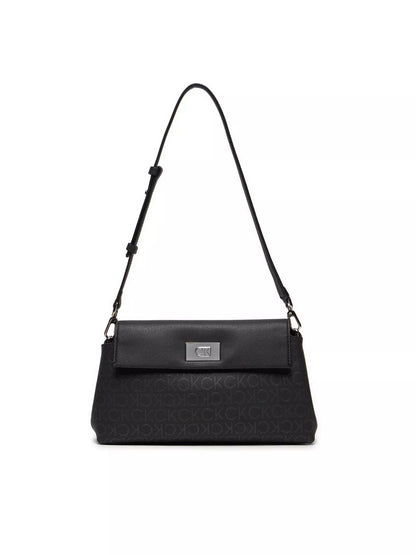 Calvin Klein Women’s Fall/Winter Shoulder Bag – 100% Recycled Polyester, Eco-Friendly Designer Handbag
