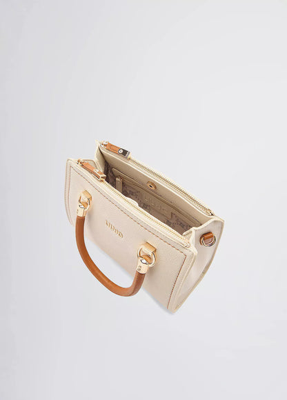 Liu Jo Women’s White Handbag – Elegant Minimalist Zip Closure