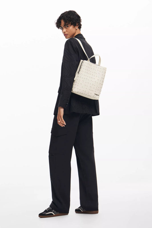 Desigual Women’s Beige Rucksack – Fall/Winter Functional Bag