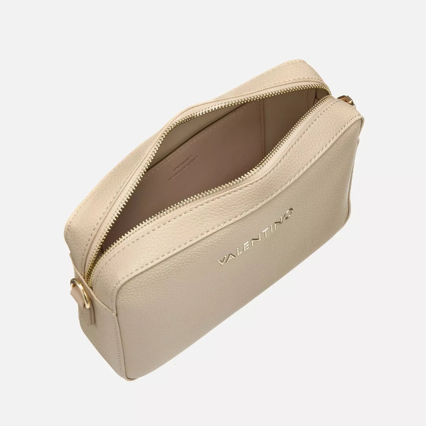 Valentino Alexia Ecru Faux Leather Bag