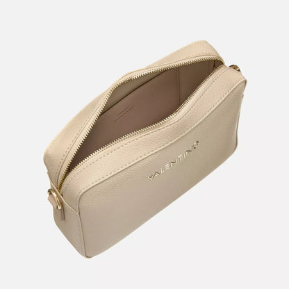 Valentino Alexia Ecru Faux Leather Bag